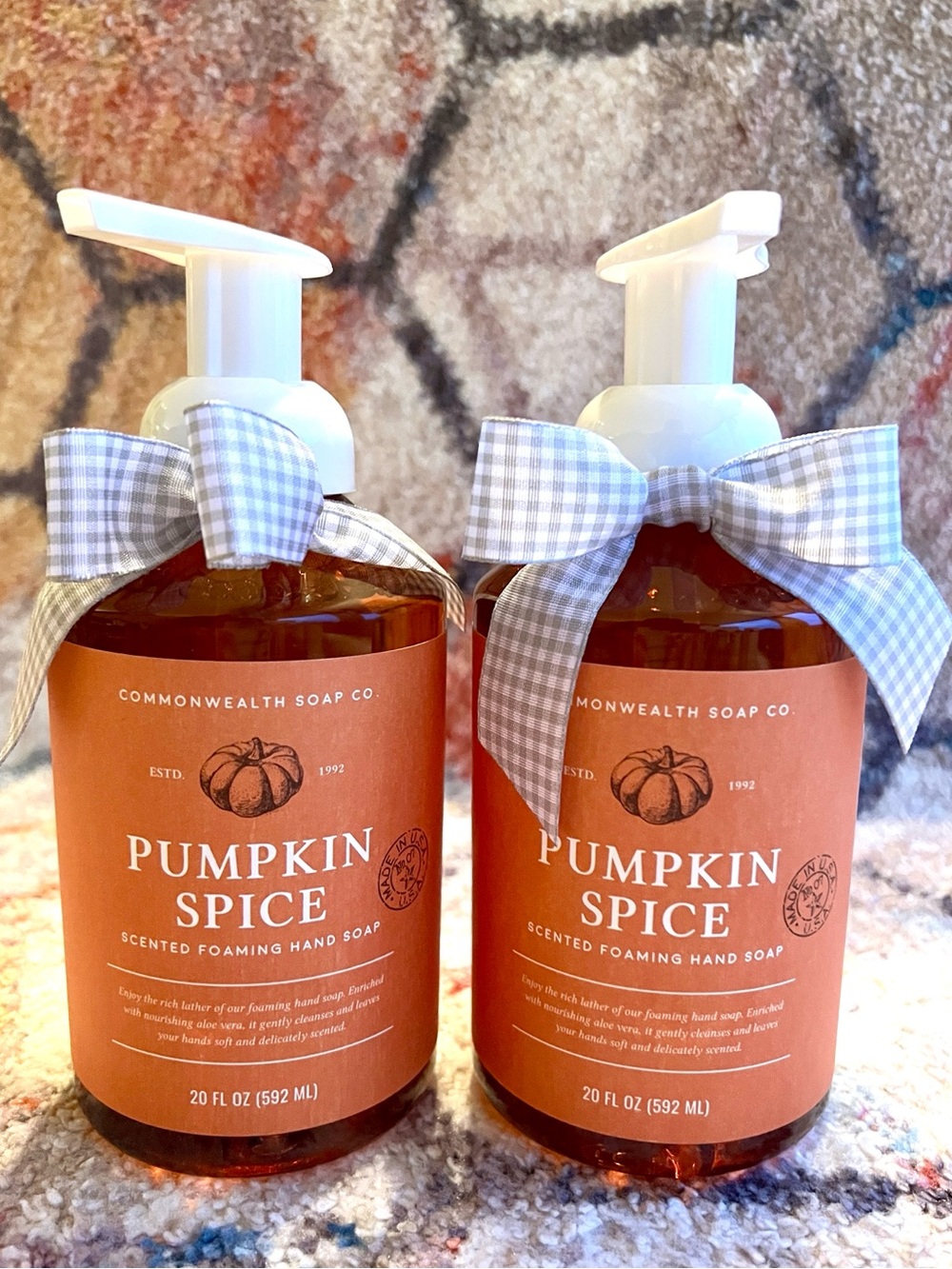 2X CST Pumpkin Spice Scented Foaming Hand Soap — Orange